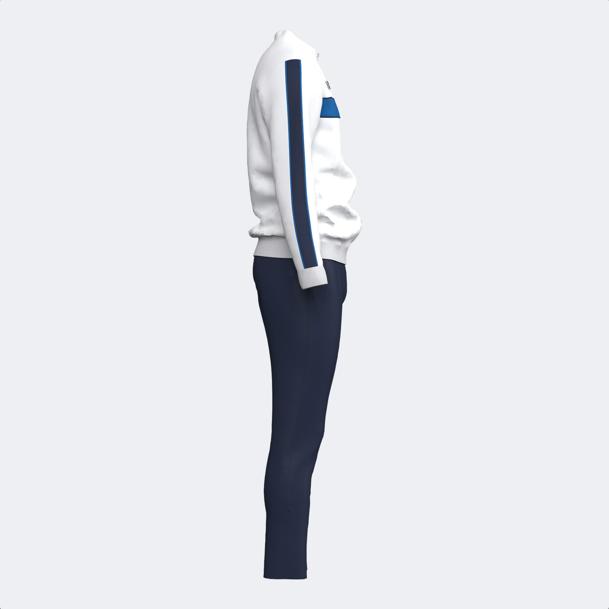 TUTA SPORTIVA UNISEX  BIANCO BLU WHITE 2/4