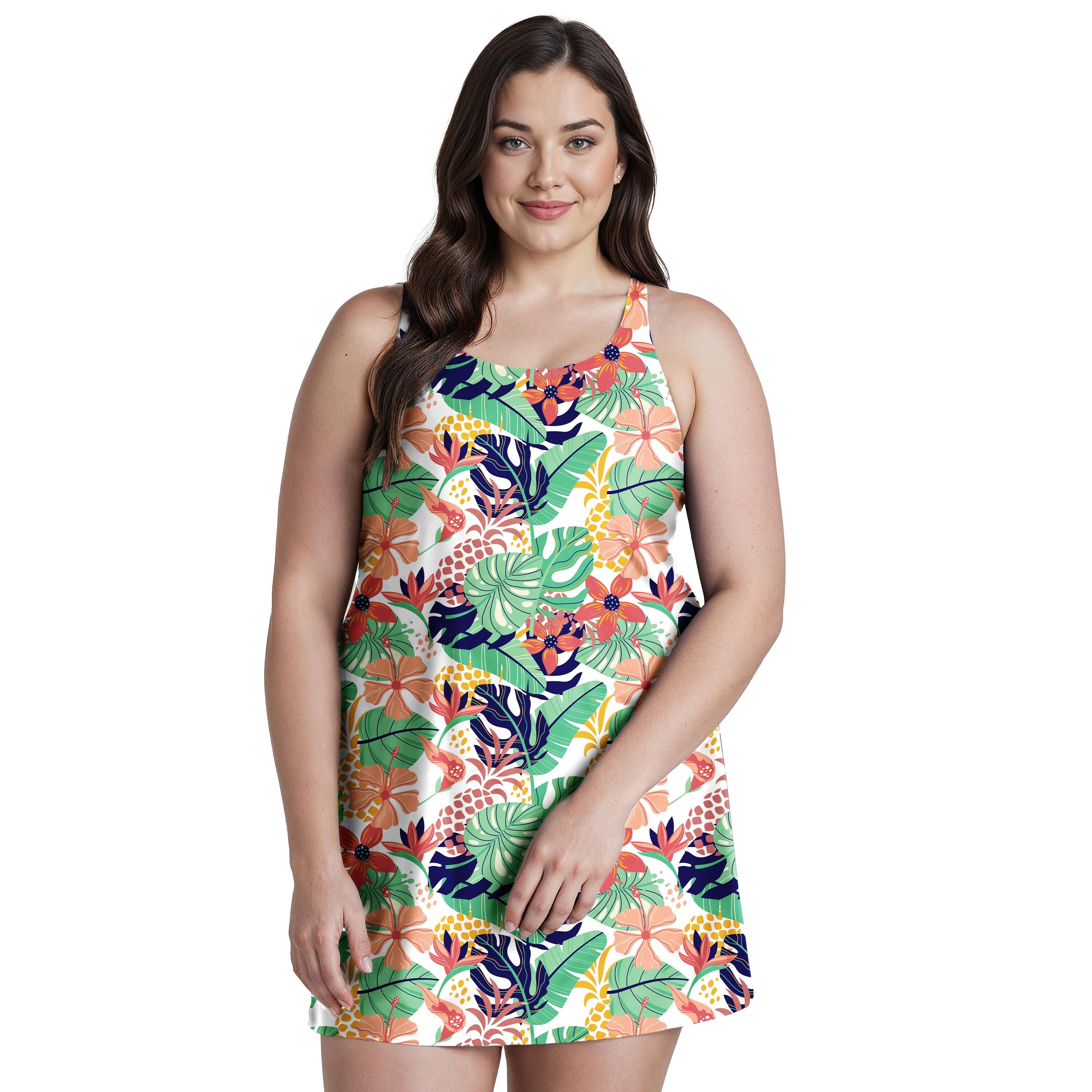 Women's Lexi Tankini UPF 50+ Swim Tunic - Teal Green