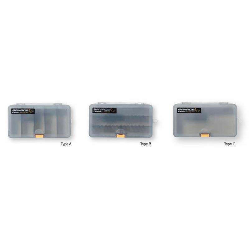 SET 3 CUTII SAVAGE GEAR PENTRU ACCESORII 1 SMOKE 13.8x7.7x3.1 CM