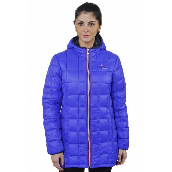 Women's long reversible down jacket Peak Mountain Awill