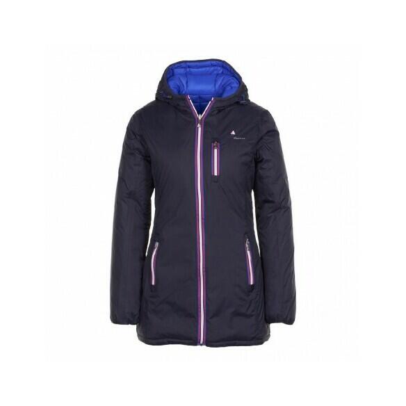 Women's long reversible down jacket Peak Mountain Awill