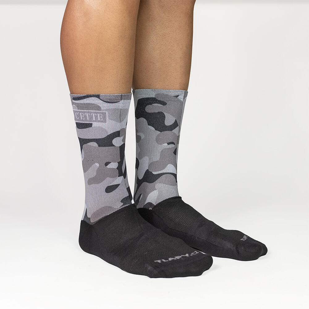 Hoge camo fietssokken 'mud' 4/4