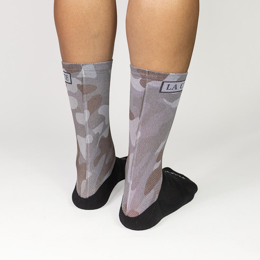 Hoge Camo Fietssokken 'dust' 2/4