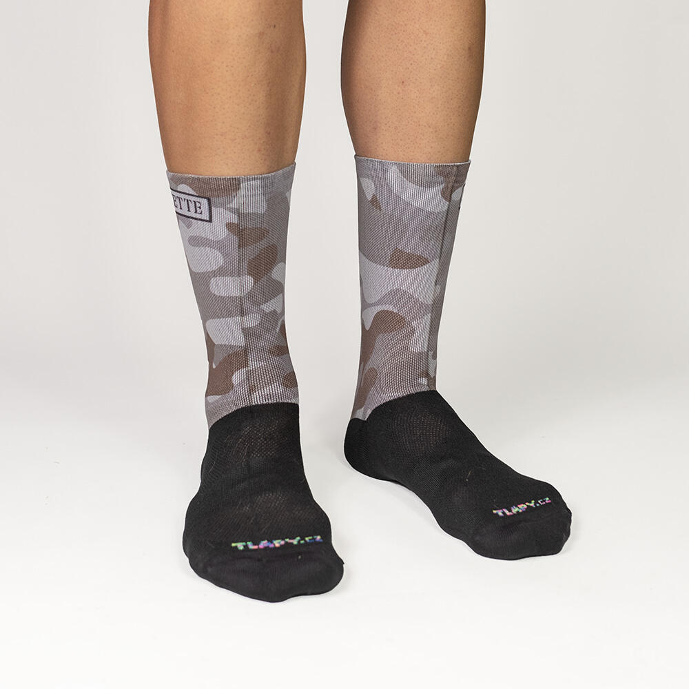 Hoge Camo Fietssokken 'dust' 3/4