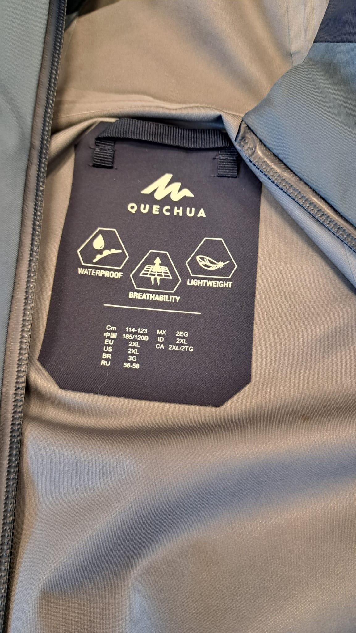 Entre Particuliers - Veste de pluie bleu marine pour la randonnée MH500 2/2