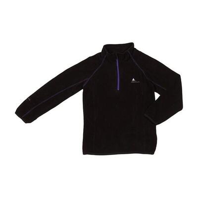 Felpa bambina con mezza zip in micropile Peak Mountain Gafine
