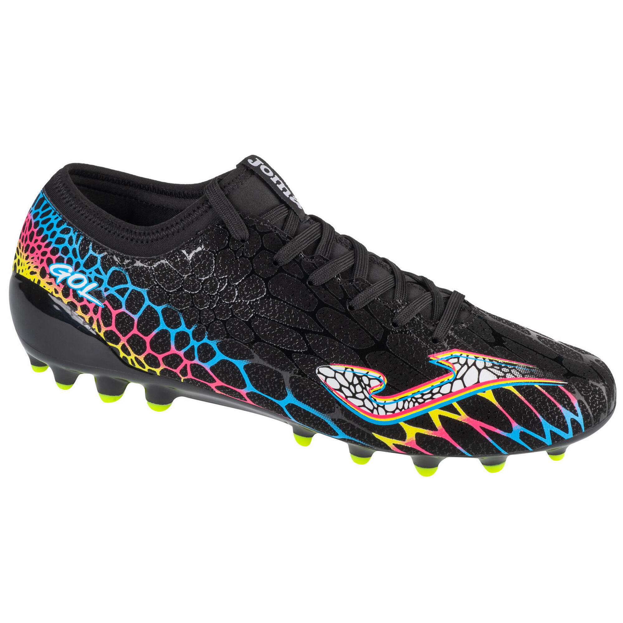 Joma - Chaussures De Football Pour Hommes Gol 24 Ag Golw - Chaussures À Crampons - Jaune|noir|rose - 45 - Decathlon