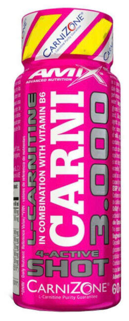 L-karnitin CarniShot 3000 - 60ml Mango Amix Nutrition 2/4