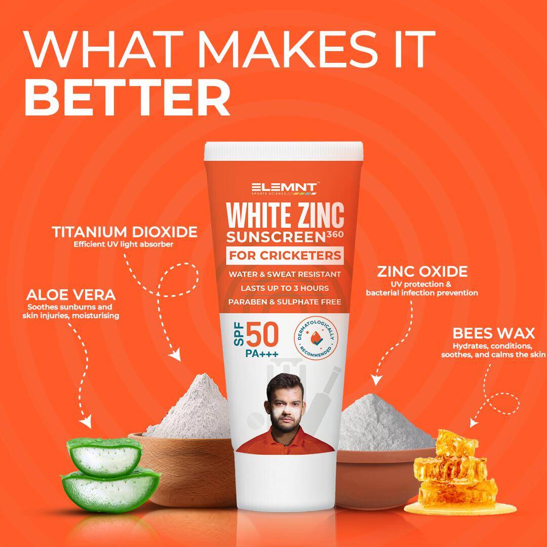 Elemnt 
White Zinc Sunscreen 50gm -  2