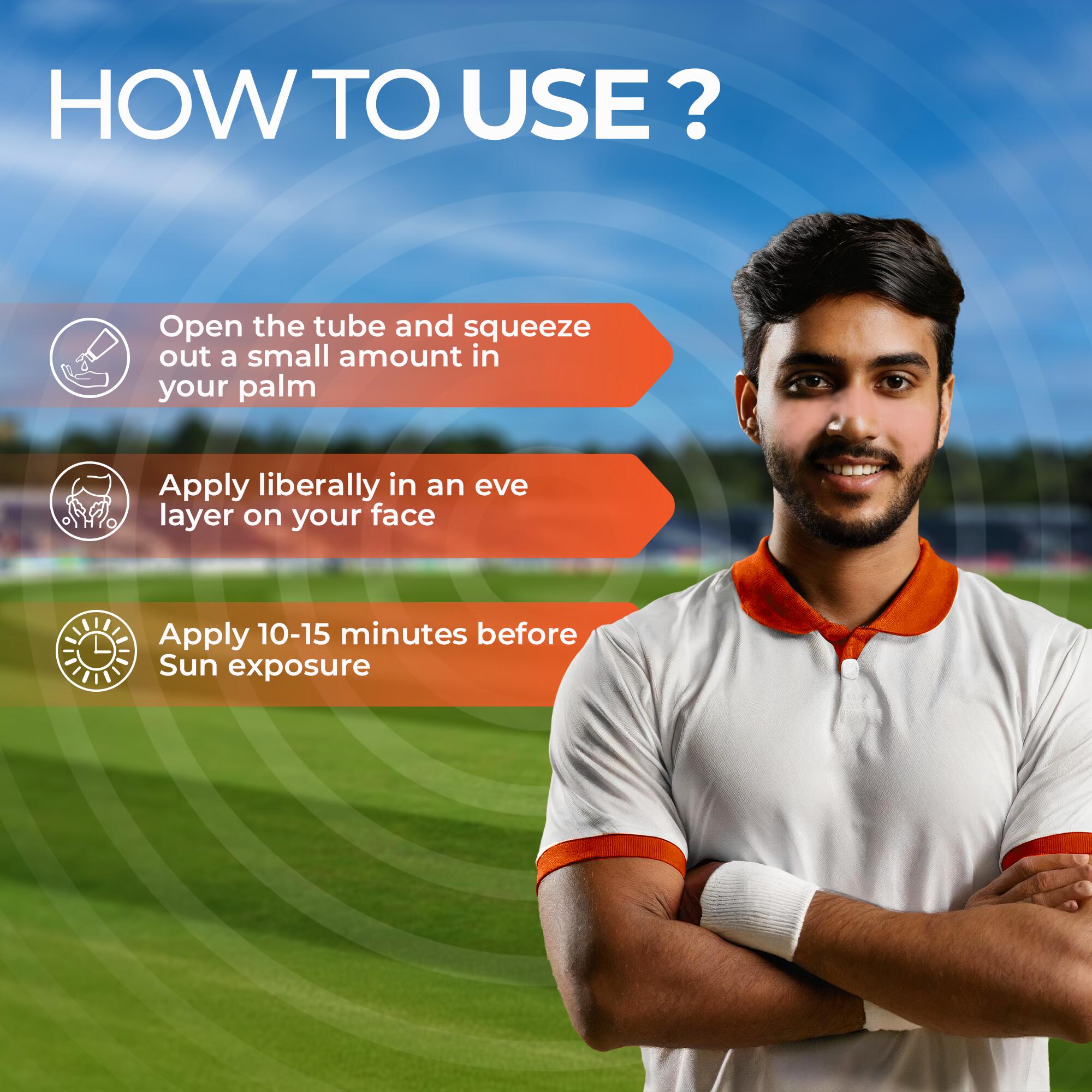 Elemnt Brown Zinc Sunscreen 100gm For Cricketers | Pack of 2