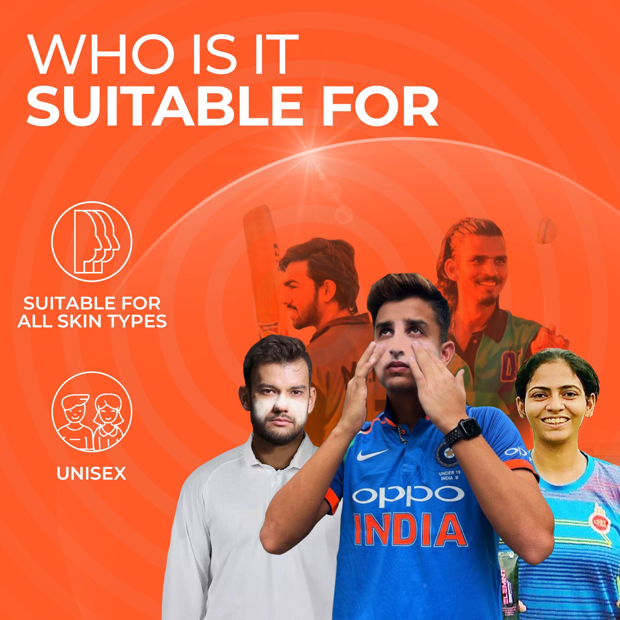 Elemnt Brown Zinc Sunscreen 100gm For Cricketers | Pack of 2