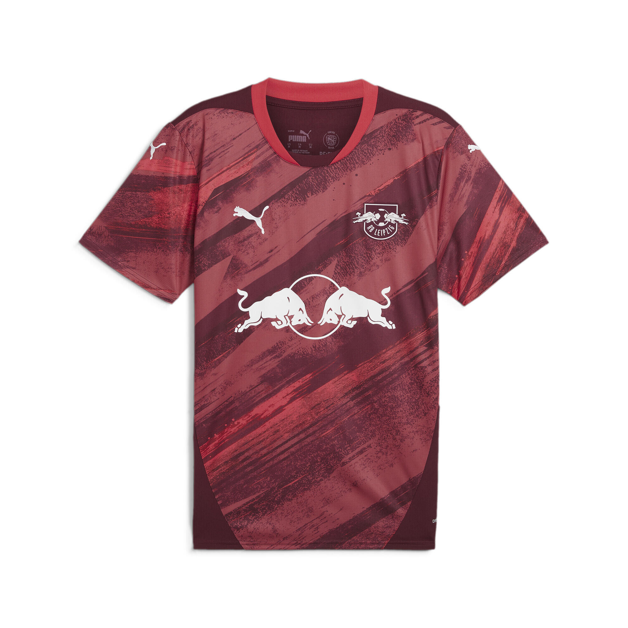PUMA Pánský fotbalový dres RB Lipsko 24/25 PUMA Dark Jasper Active Red
