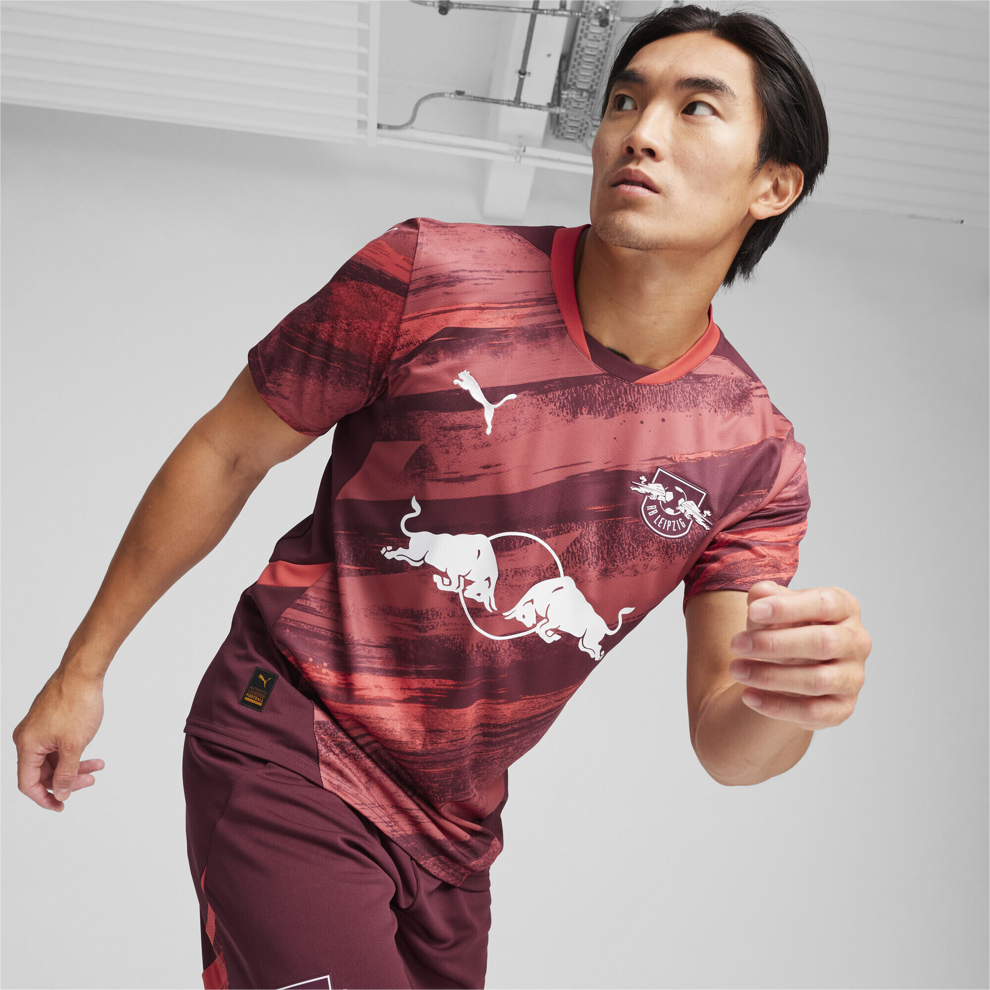 RB Leipzig 24/25 uitshirt voor heren PUMA Dark Jasper Active Red 2/7