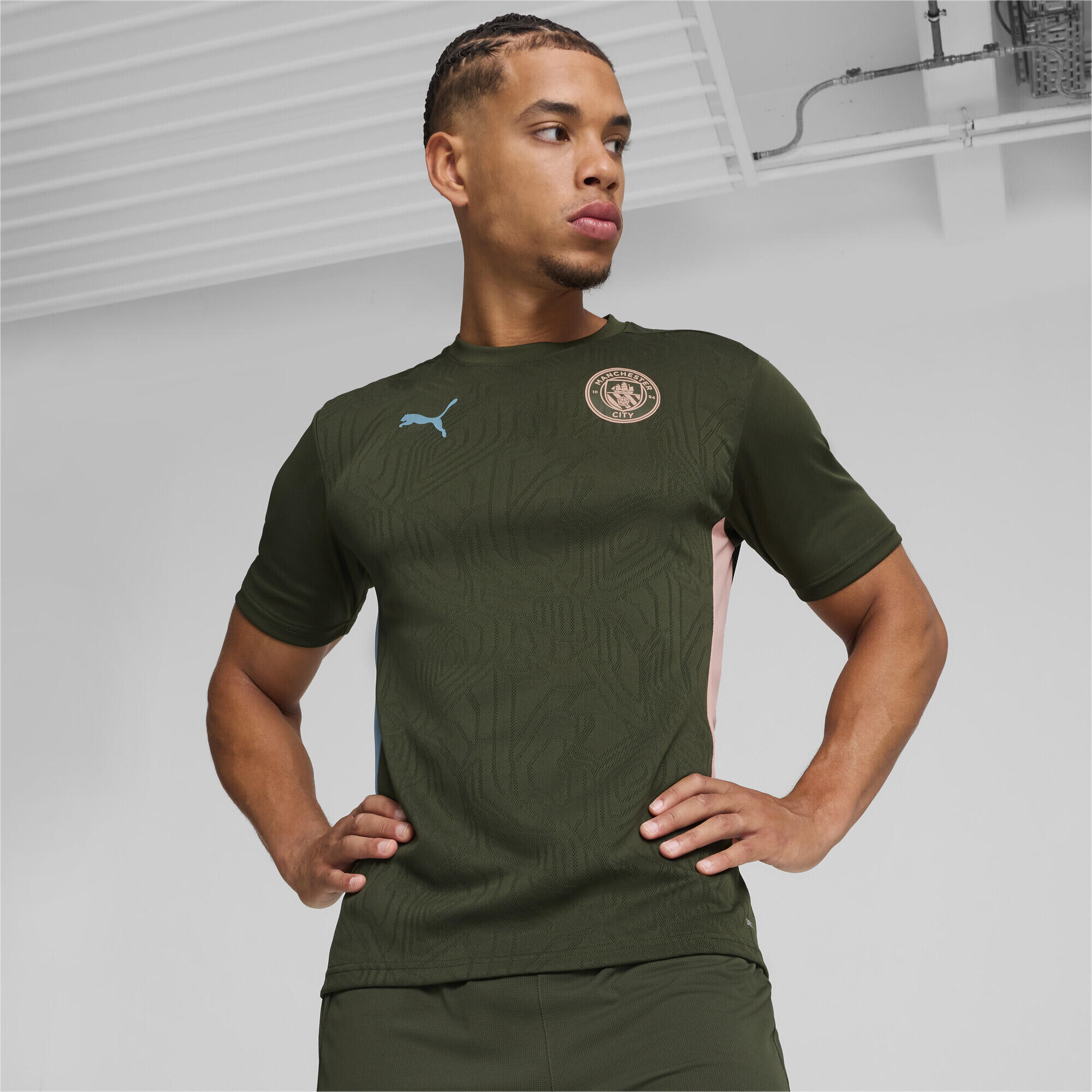 Manchester City trainingsshirt voor heren PUMA Myrtle Bold Blue Green 6/7