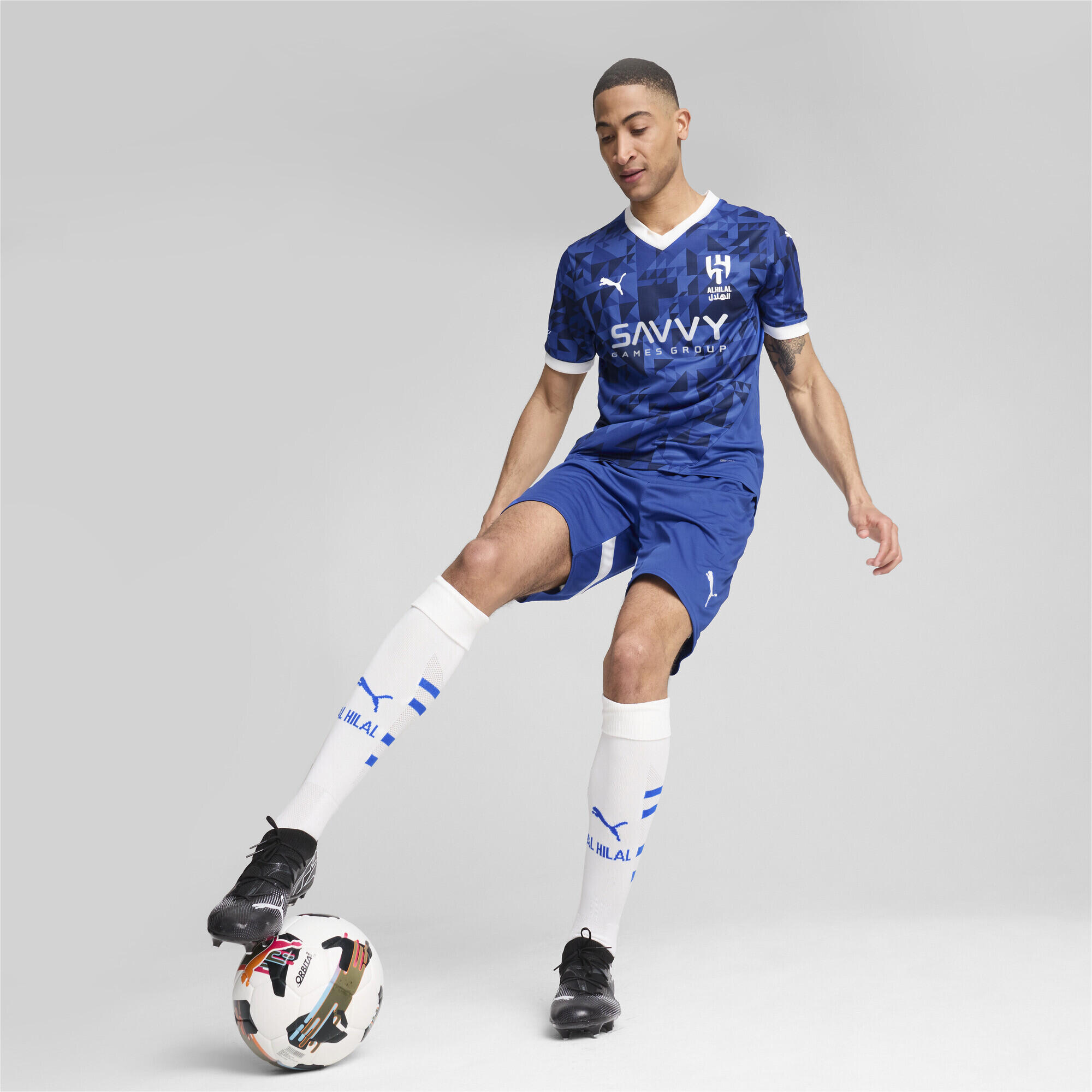 Al Hilal Saudi F.C. Maglia gara Home 24/25 da uomo PUMA Blue Intense White 4/7