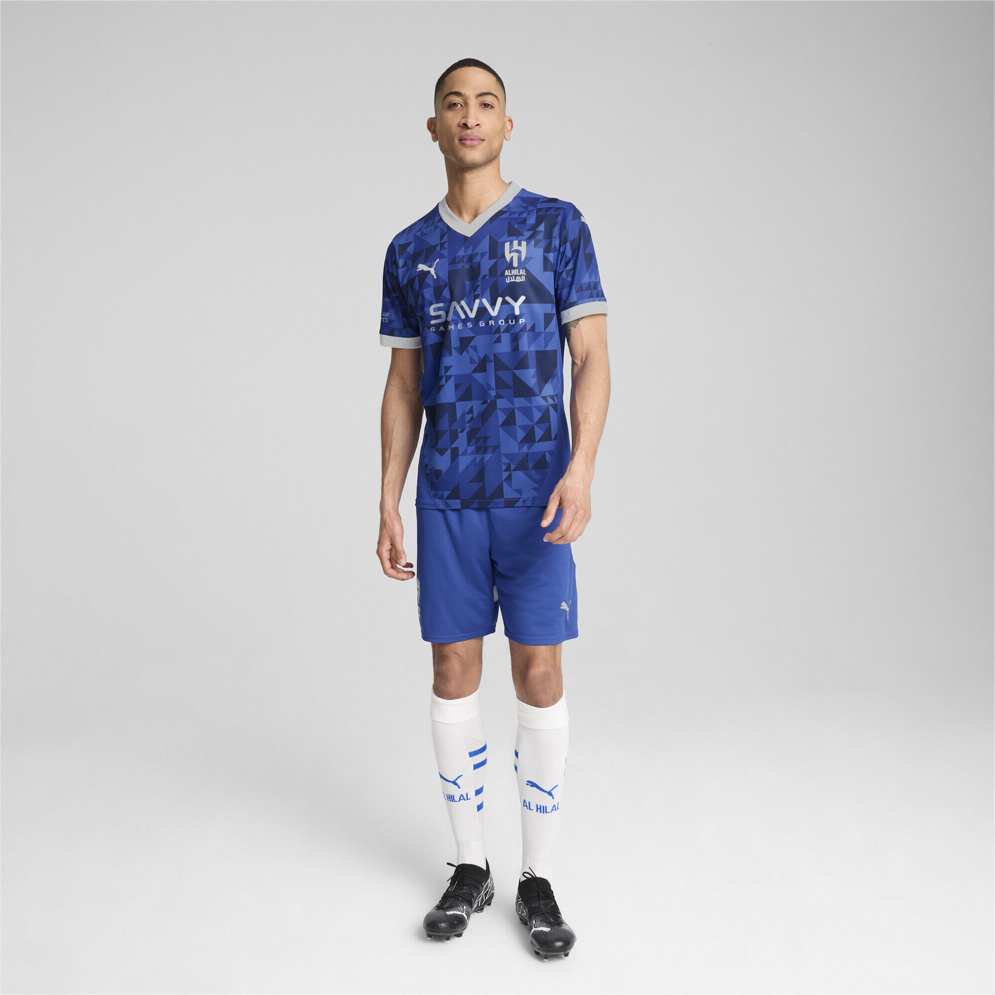 Al Hilal Saudi F.C. Maglia gara Home 24/25 da uomo PUMA Blue Intense White 6/7