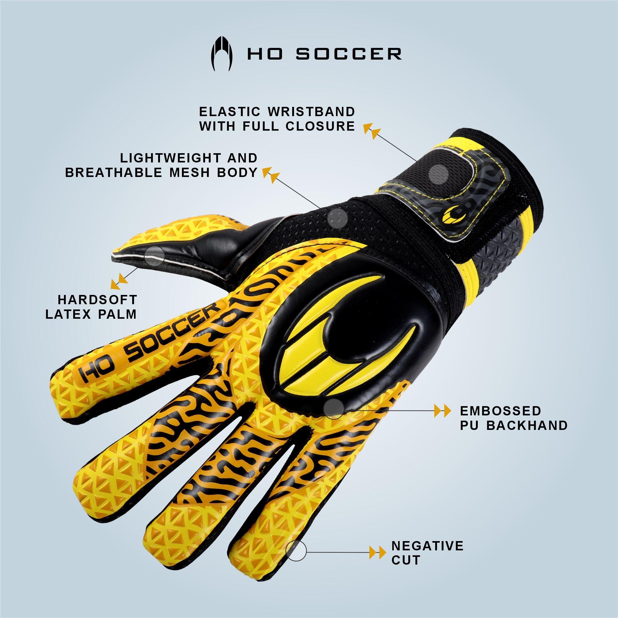 Guanti da portiere Ho Soccer Bambino Initial NG HardGround Yellow 2/7