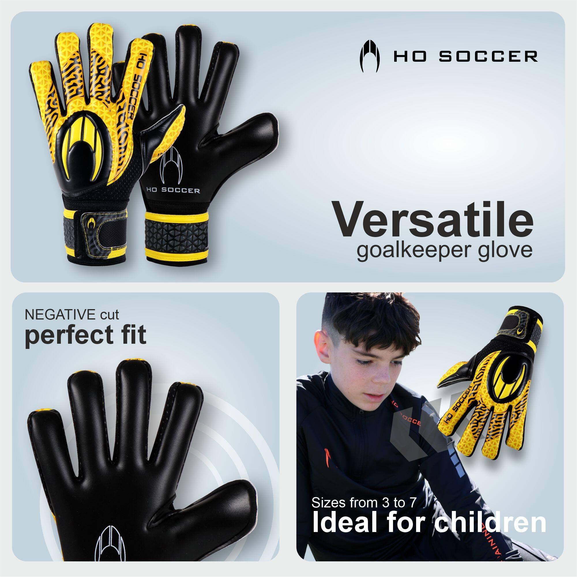 Guanti da portiere Ho Soccer Bambino Initial NG HardGround Yellow 4/7