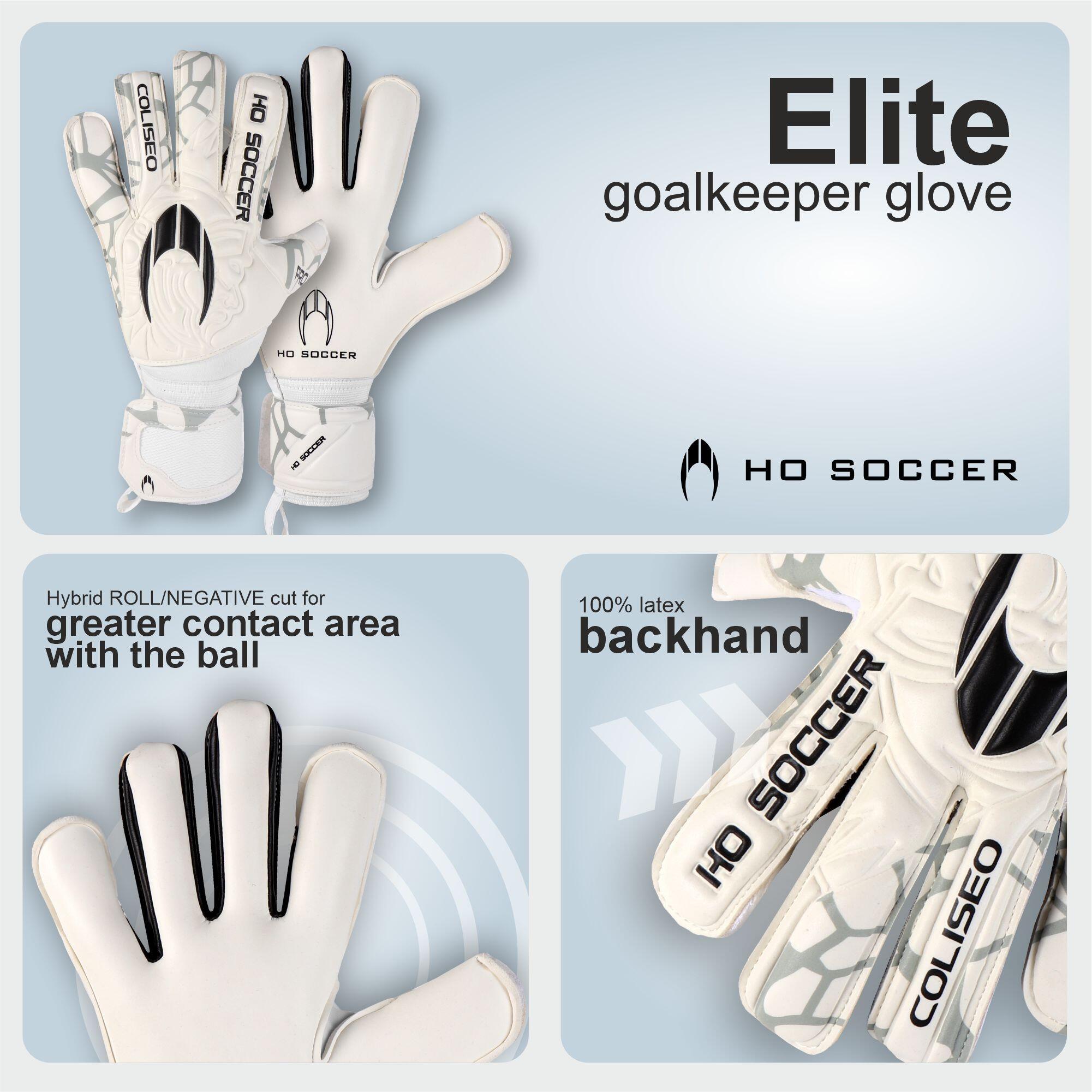 Guanti da portiere Ho Soccer Bambino Coliseo Elite RN Bianco 4/7