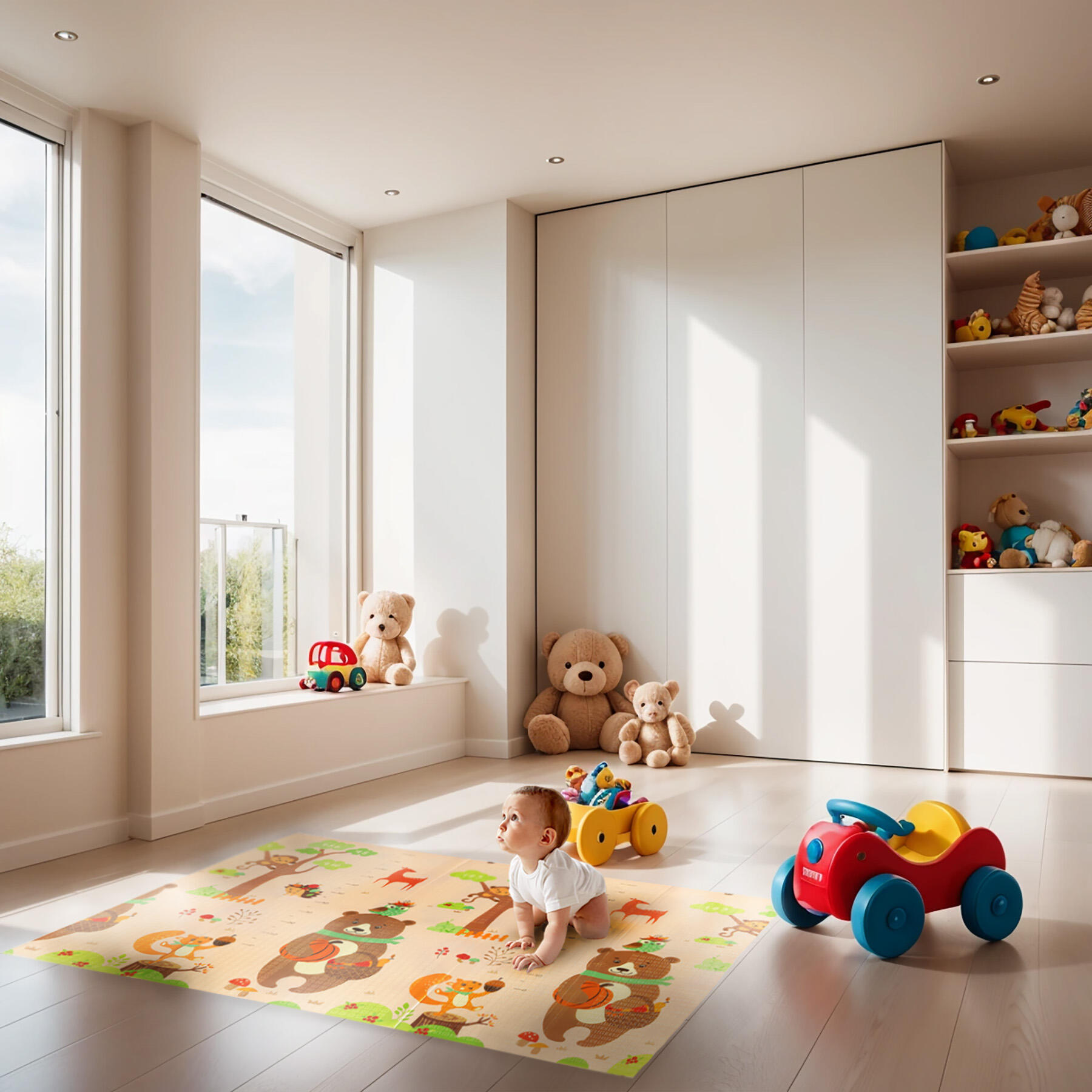 Tapis pliable double face pour enfant Forêt 190 x 150 cm Nils Fun MD05 3/7