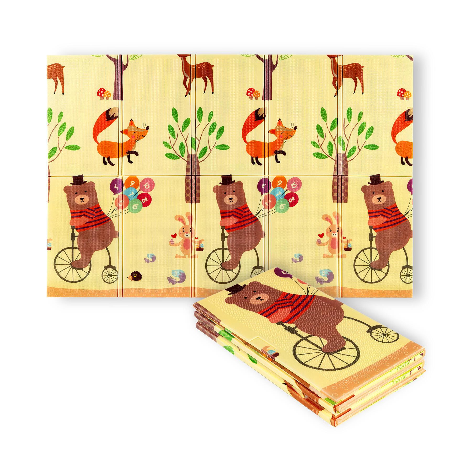Tapis pliable double face pour enfant Forêt 190 x 150 cm Nils Fun MD05 2/7