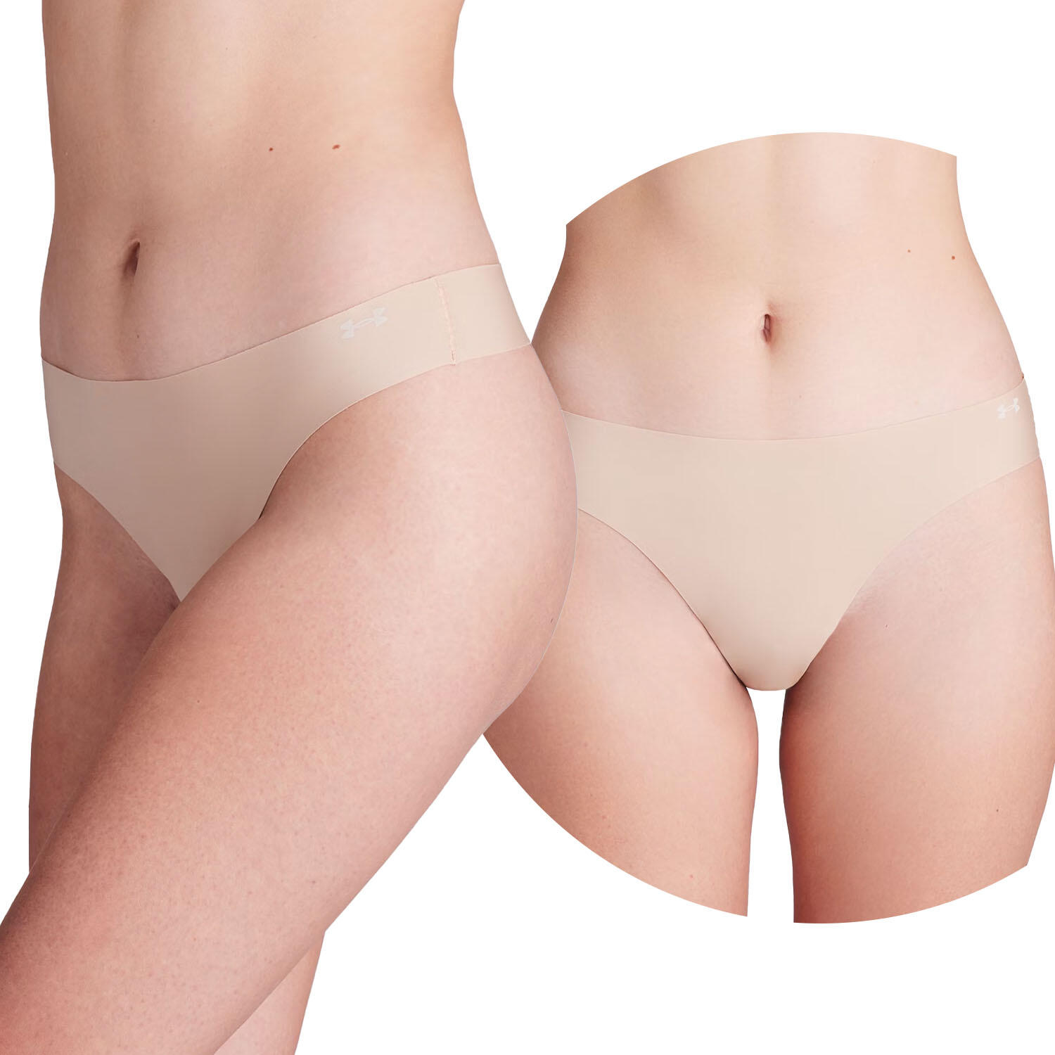 Under Armour - Under Armour Pure Stretch Ns String Culotte Femme 3 Pcs. - Culotte - Beige - 36 Xs - Decathlon