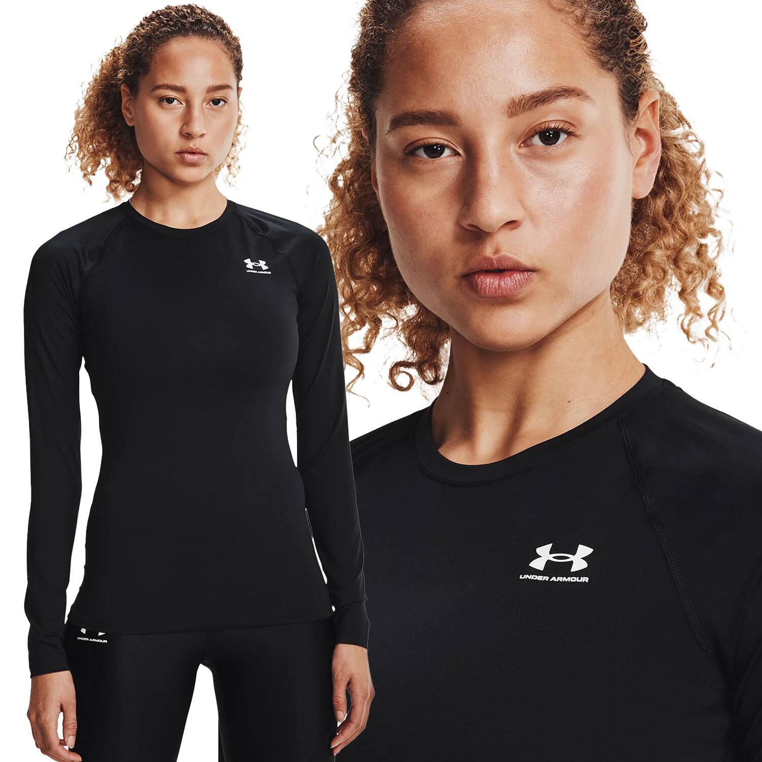 Camisola manga comprida de treino Under Armour HeatGear Mulher 2/7