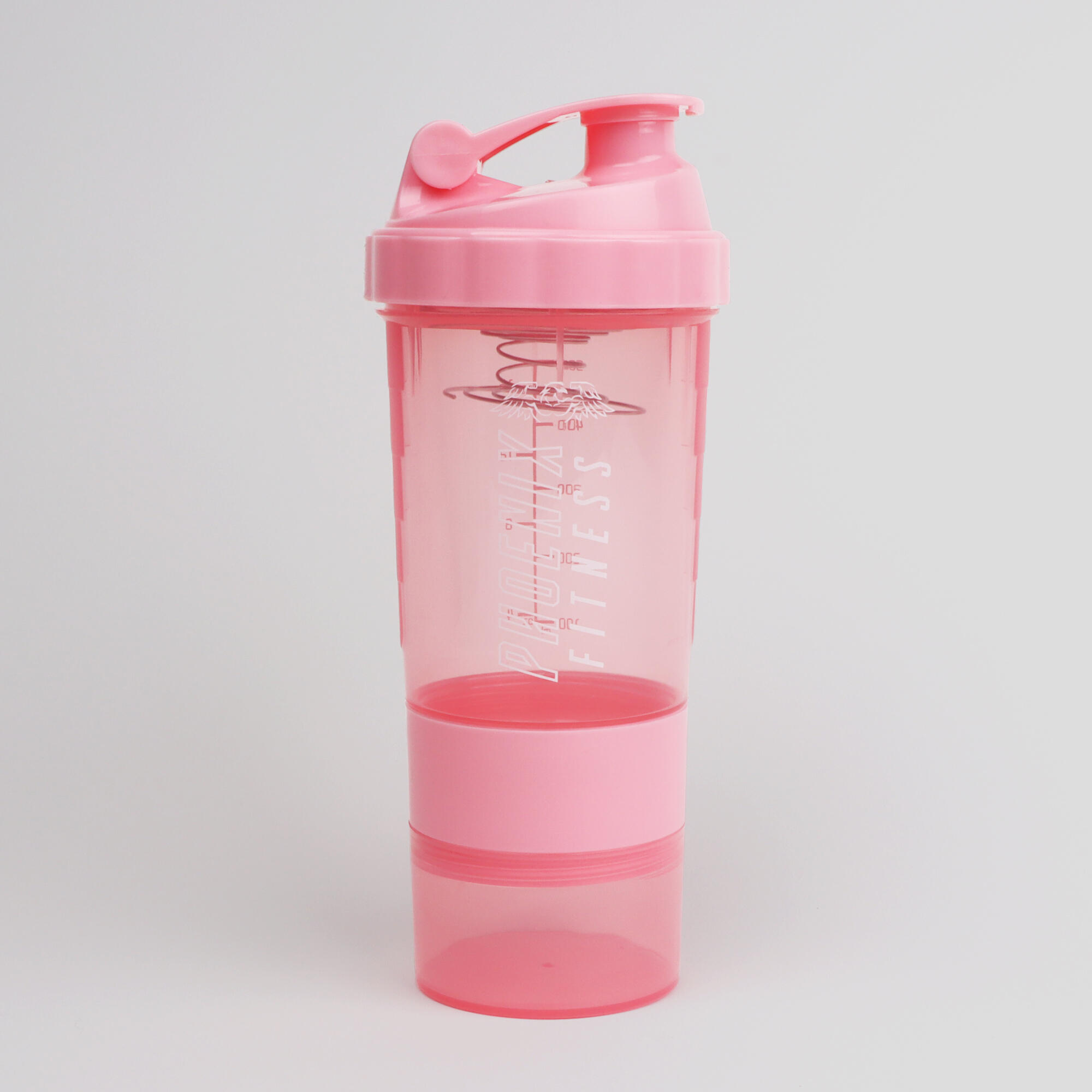 PHOENIX FITNESS Phoenix Fitness Pink Compartment Protein Shaker