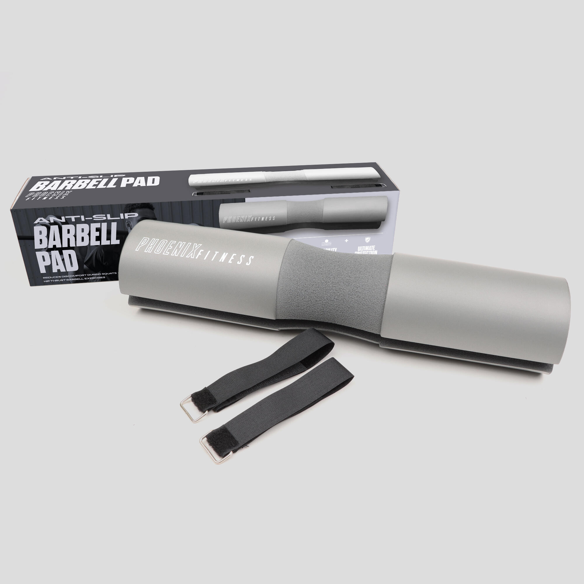 PHOENIX FITNESS Grey Barbell Pad