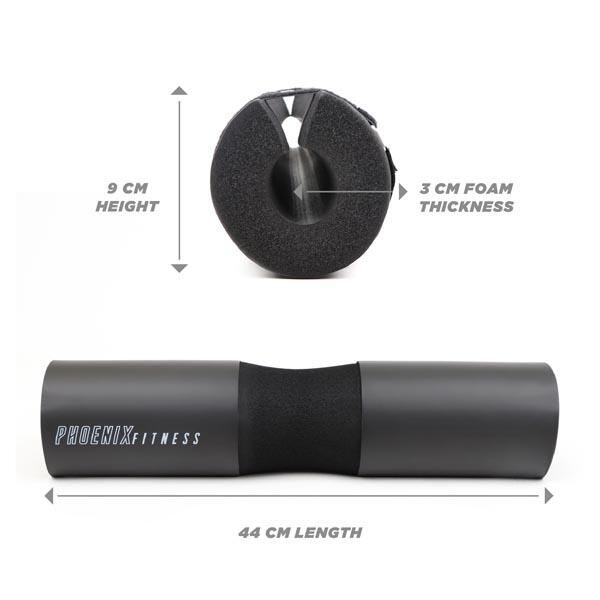 Black Barbell Pad PHOENIX FITNESS Decathlon