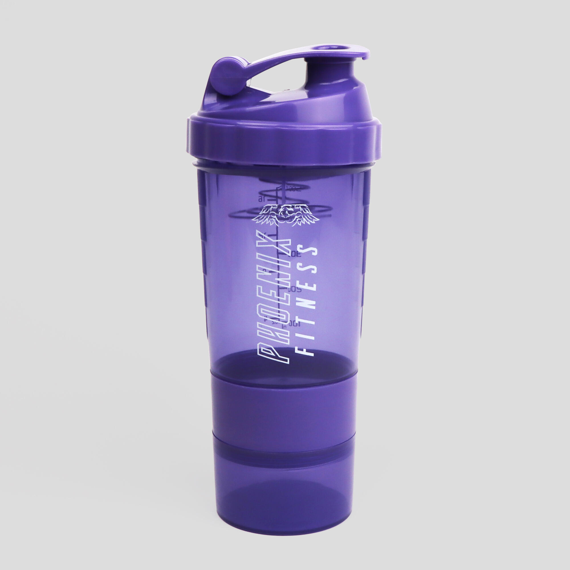 PHOENIX FITNESS Phoenix Fitness Purple Compartment Protein Shaker