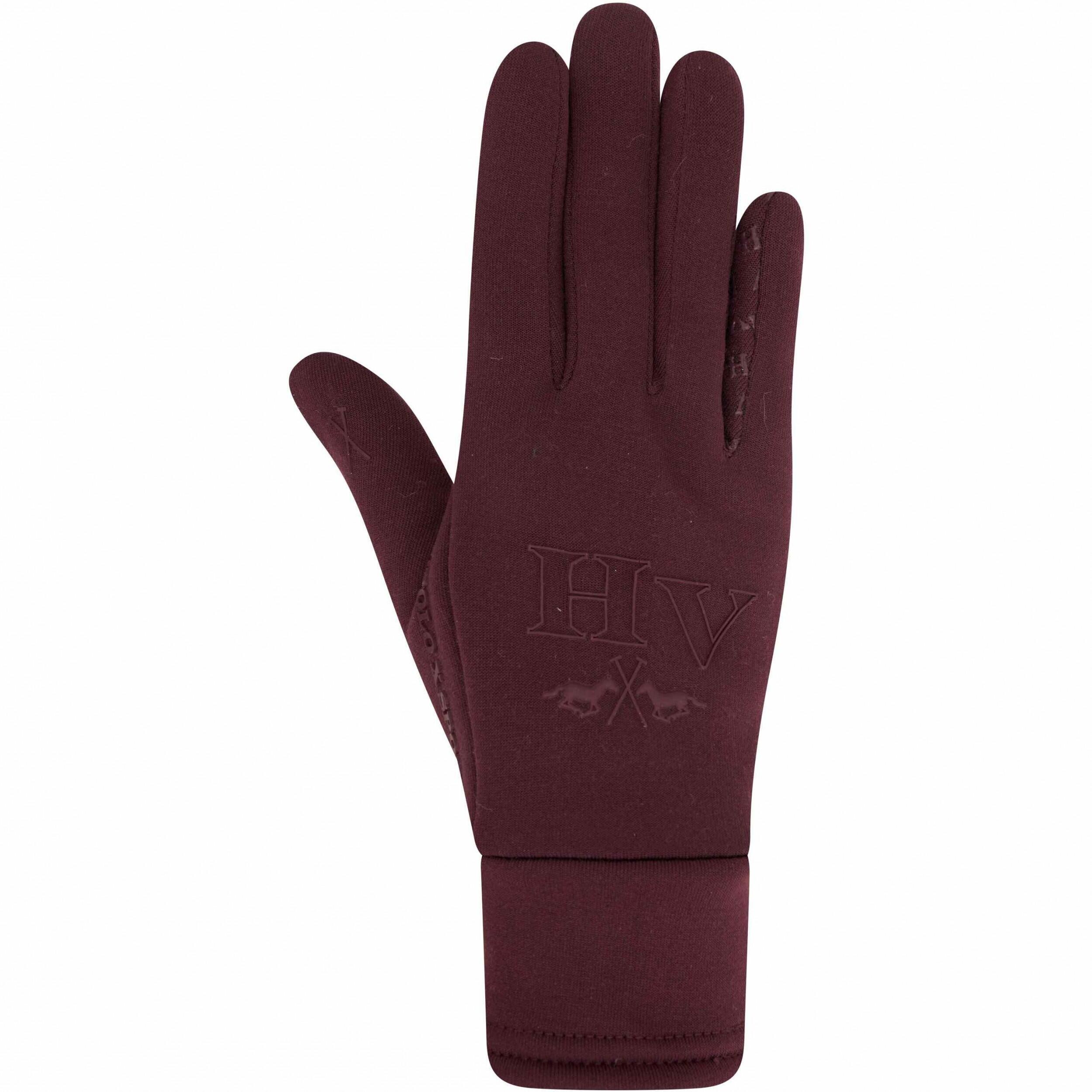 HV POLO Winter Damen Reithandschuhe dark berry