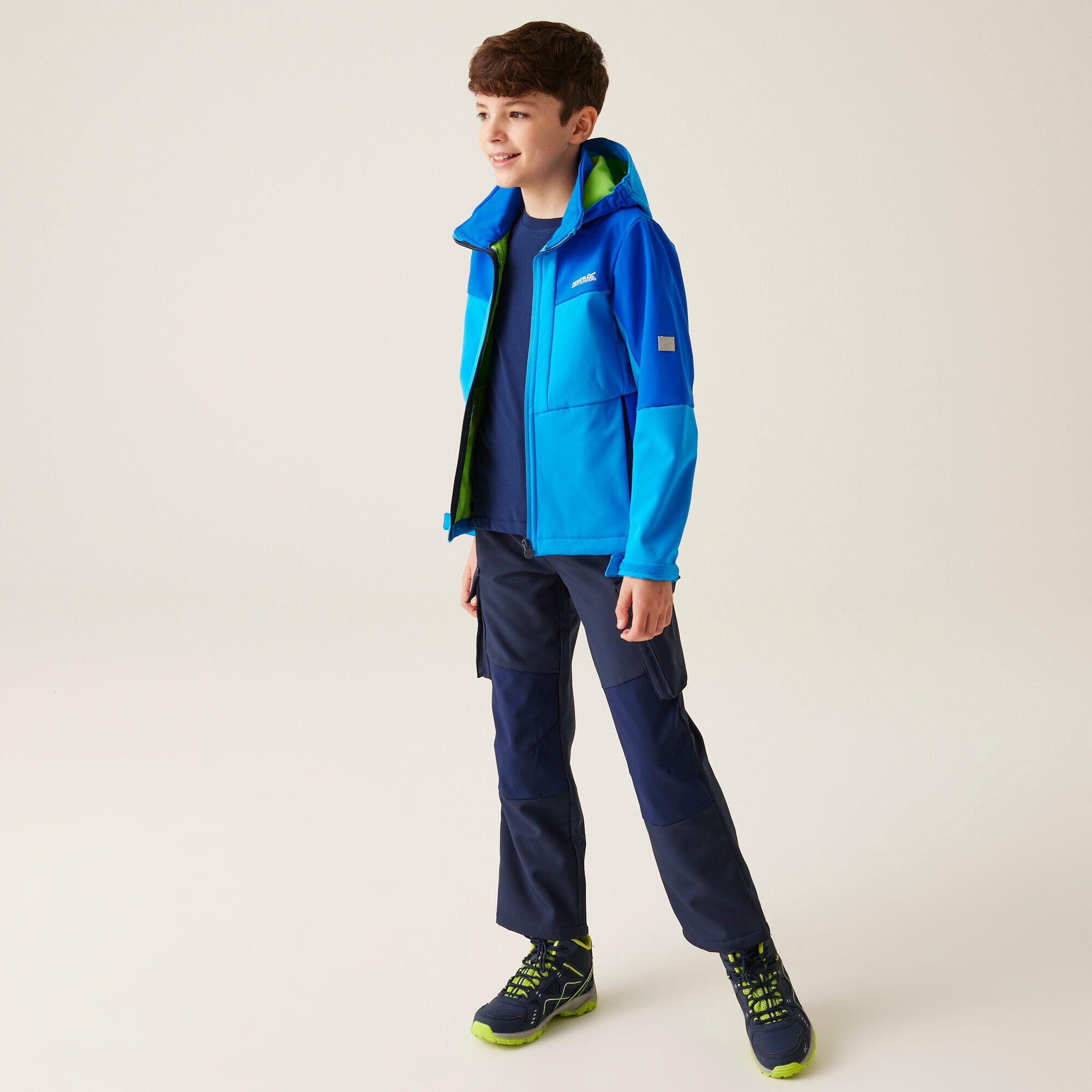 Softshell Jack Kinderen Waterdicht Winddicht Ademend Afneembare Capuchon 3/7