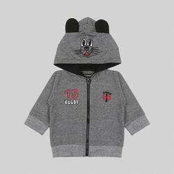 Vest Voor Baby Stade Toulousain Hoodie Cute Grijs