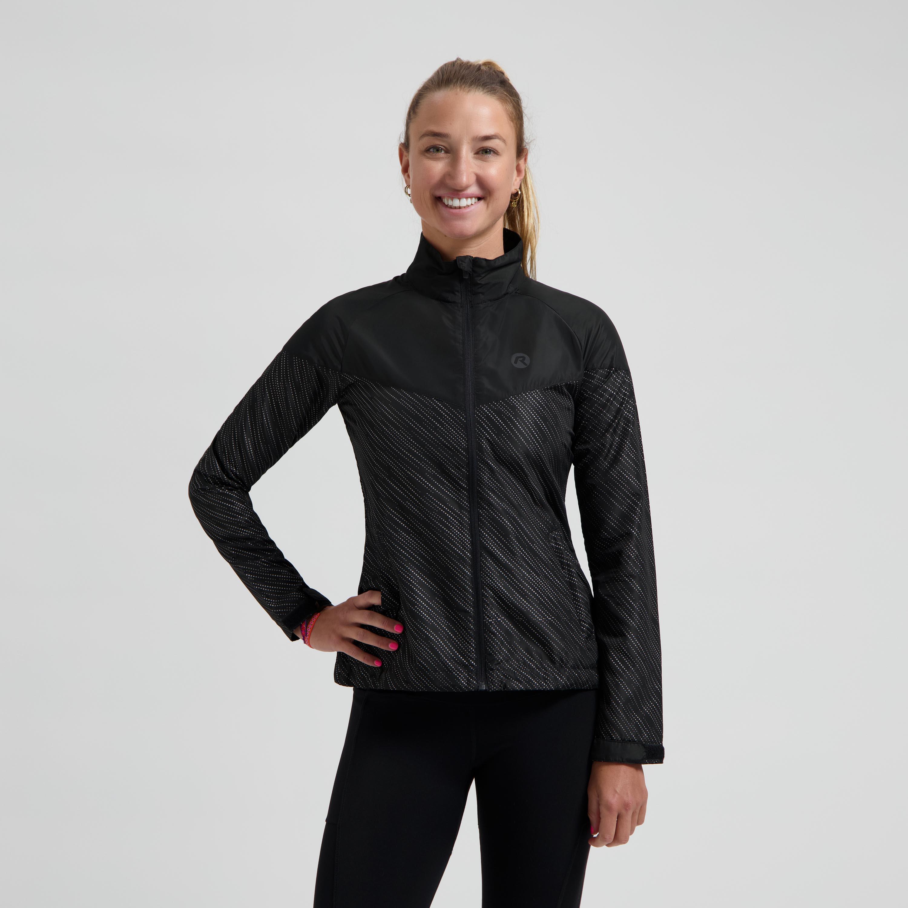 Rogelli - Veste Running Femme - Essential Hi Vis - Veste - Noir - 40 M - Decathlon