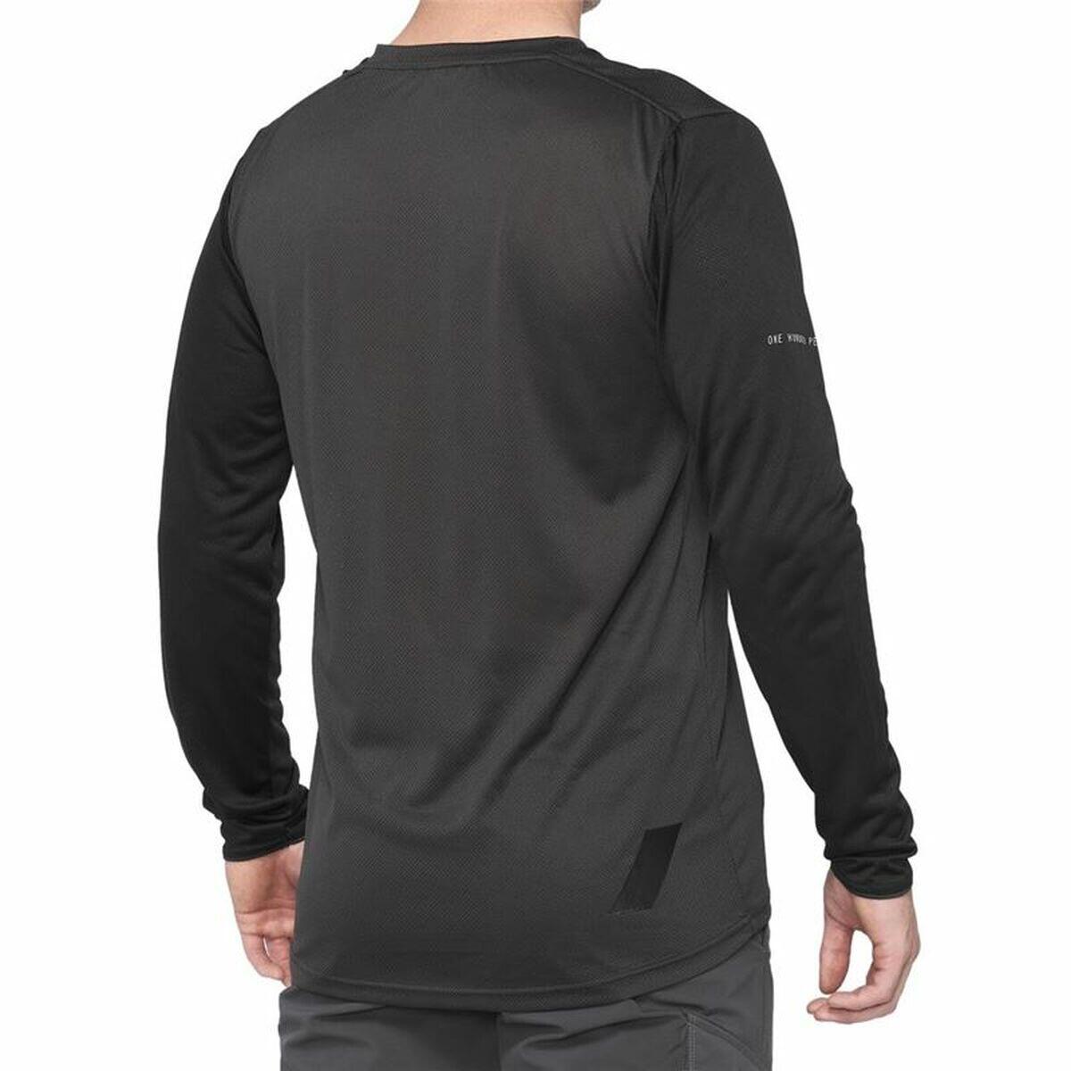 Heren-T-Shirt met Lange Mouwen 100 % Ridecamp Zwart 3/4