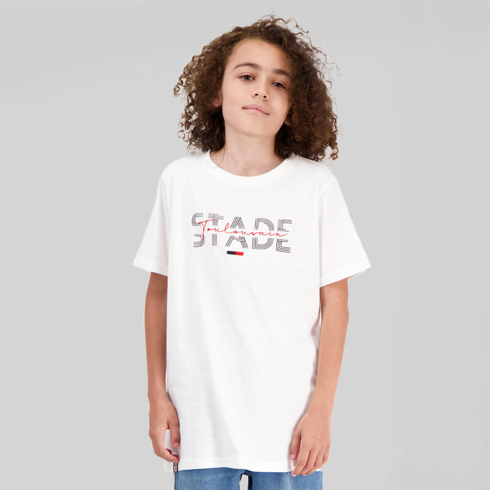 STADE TOULOUSAIN T-shirt Bianca Sled Per Bambini Stade Toulousain