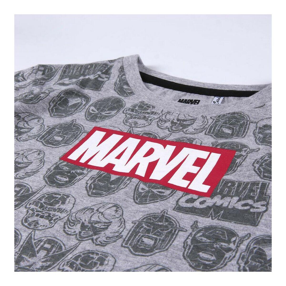 Maglia a Maniche Lunghe per Bambini Marvel Grigio 2/5