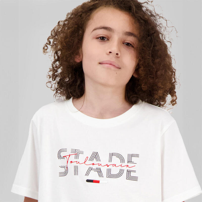 T-shirt Bianca Sled Per Bambini Stade Toulousain