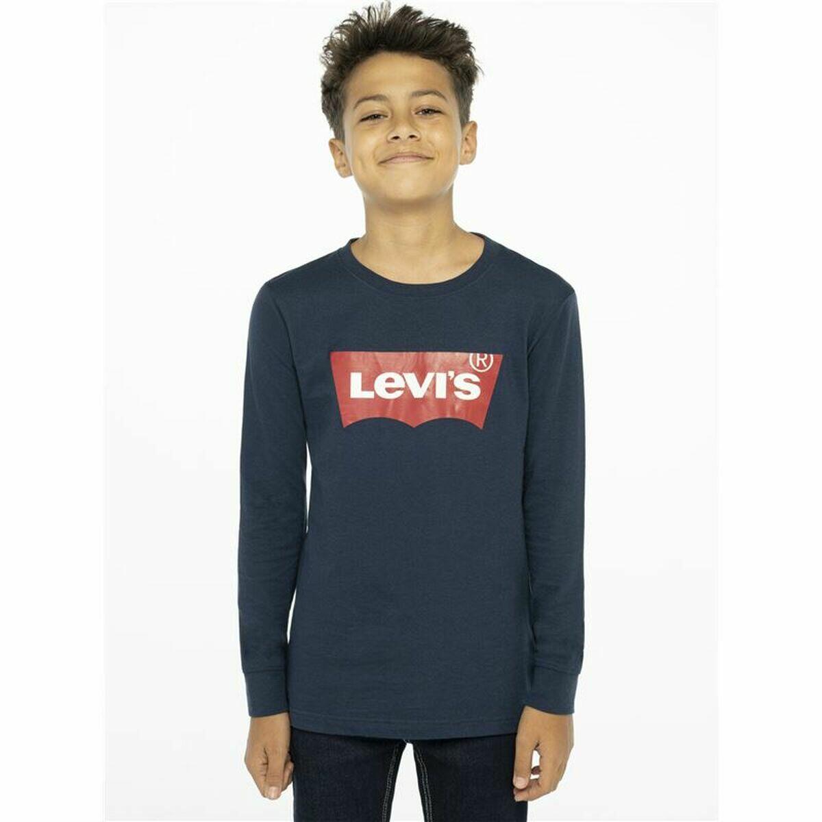 Koszulka z Długim Rękawem Dziecięca Levi's Batwing Ciemnoniebieski 2/5