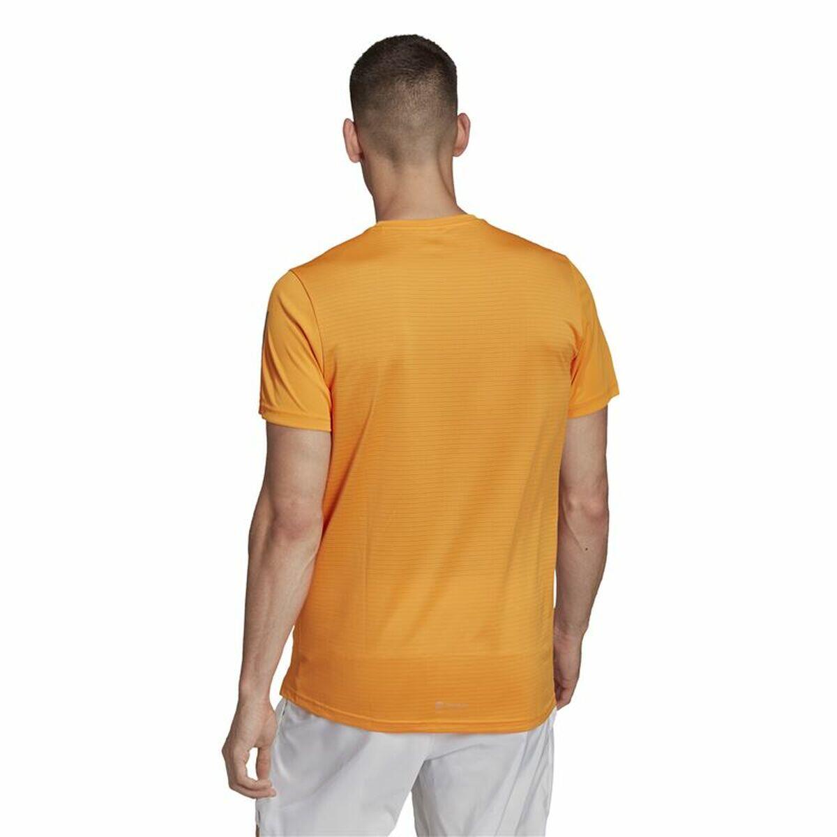 Camisola de Manga Curta Homem Adidas Own The Run Laranja 3/5