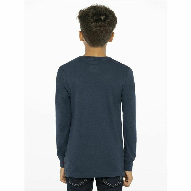 Camiseta de Manga Larga Infantil Levi's Batwing Azul oscuro