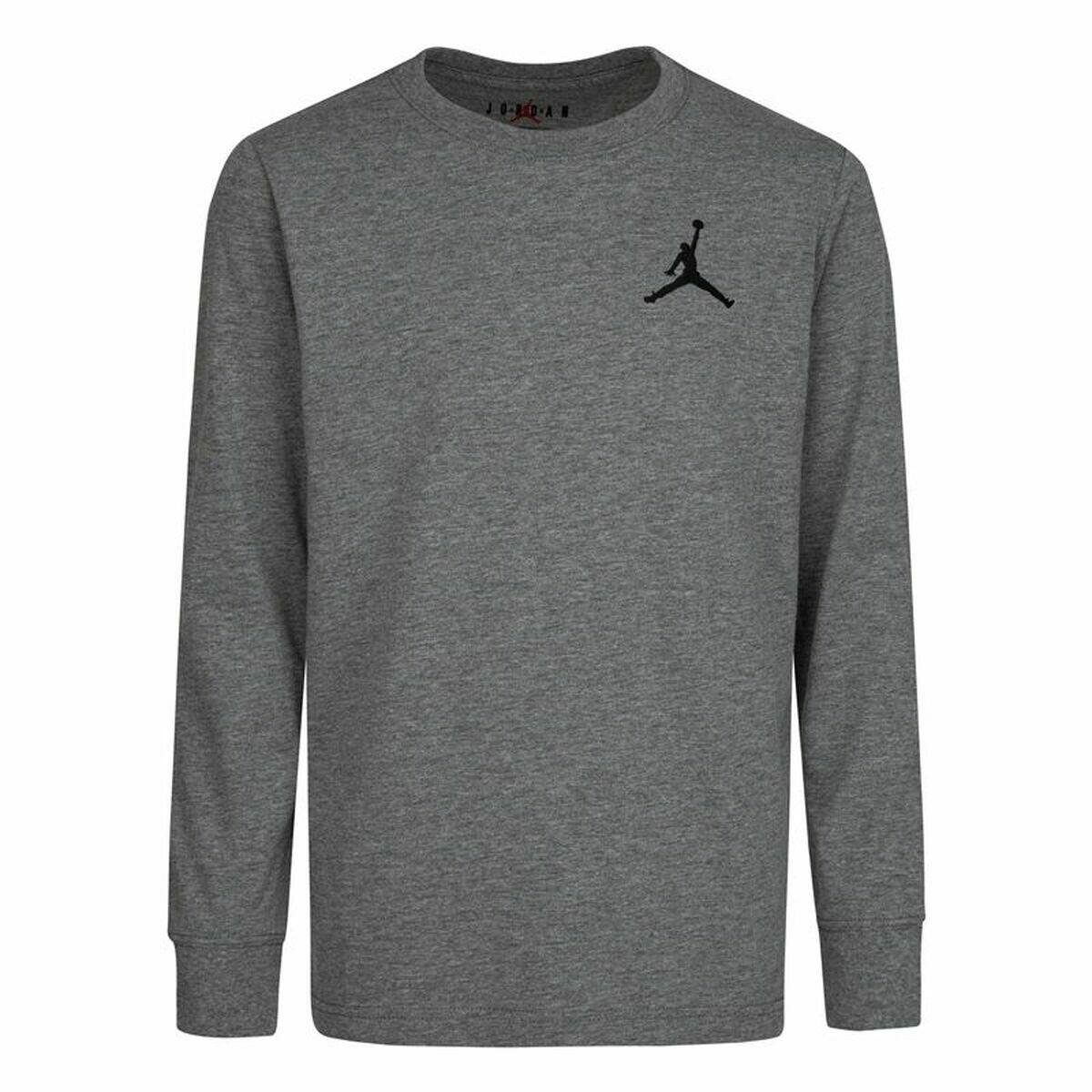 Shirt met lange mouwen voor kinderen Nike Air Emroidery Donker grijs 1/5