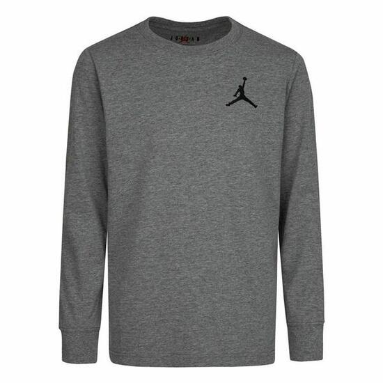 T-shirt à Manches Longues Enfant Nike Air Emroidery Gris foncé