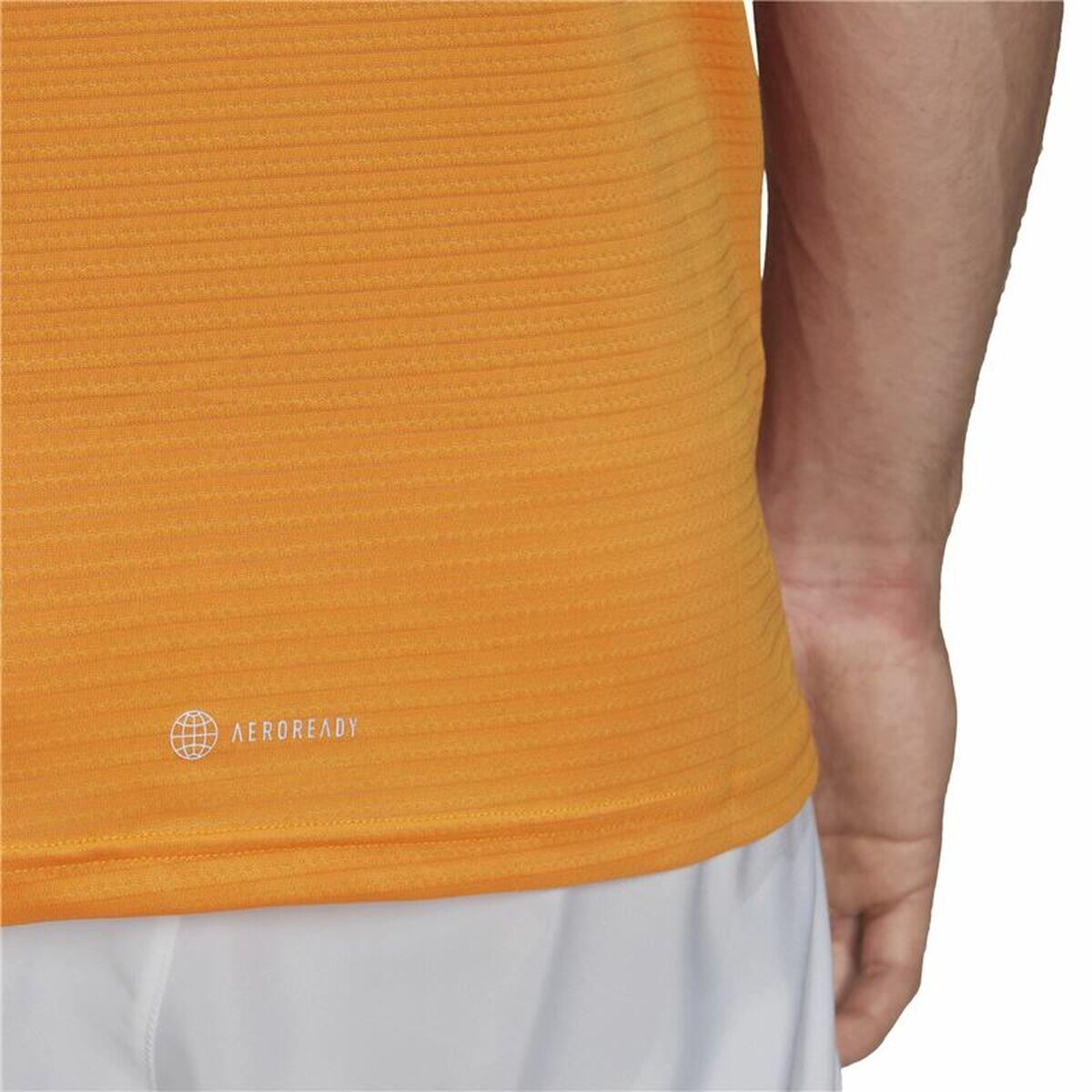 Camisola de Manga Curta Homem Adidas Own The Run Laranja 5/5