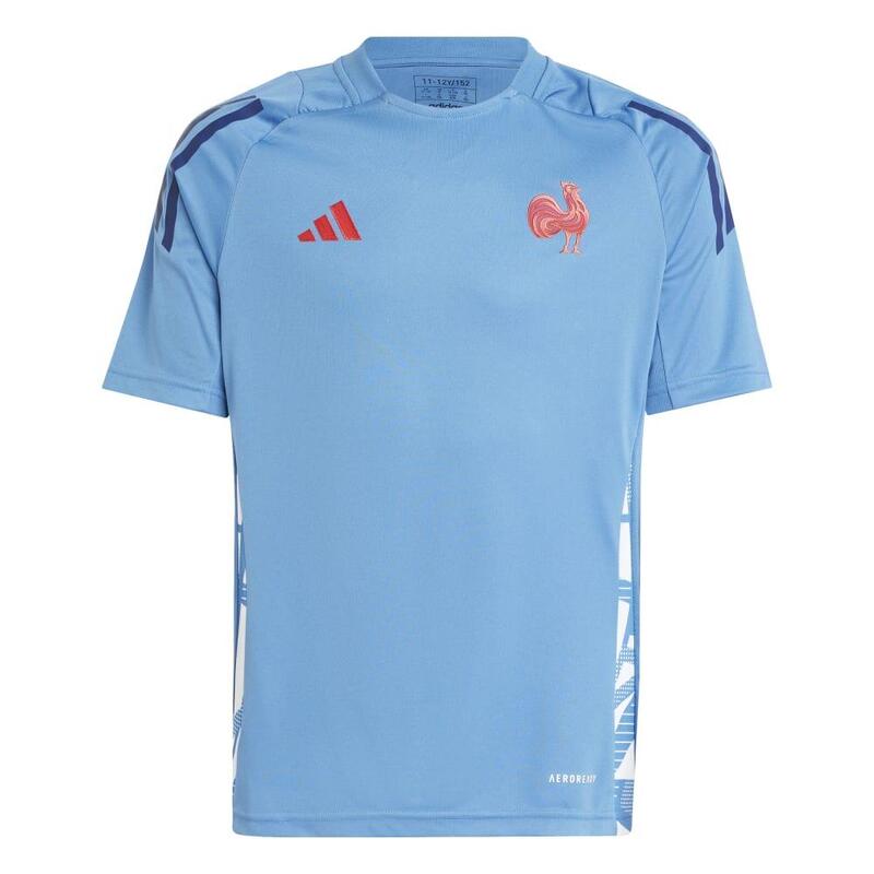 Trainingsshirt Adidas Frankrijk Junior Lichtblauw