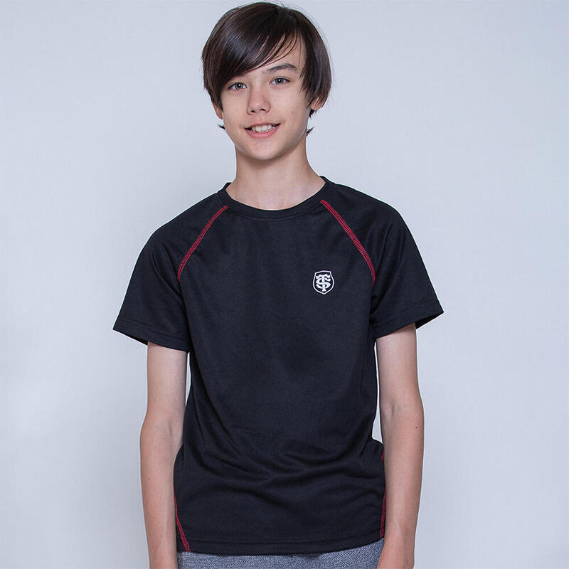 T-shirt Voor Kinderen Stade Toulousain Tee Runner Zwart