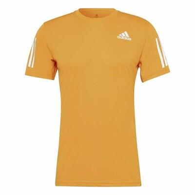 Heren-t-shirt met korte mouwen adidas own the run oranje