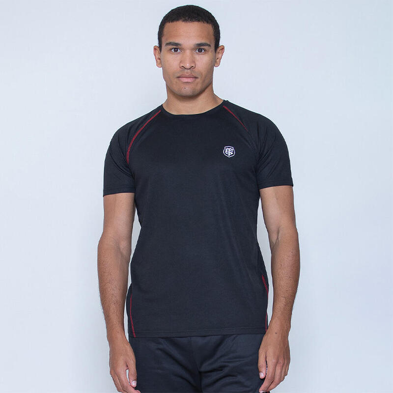 Maglietta Per Uomo Stade Toulousain Tee Runner Nera