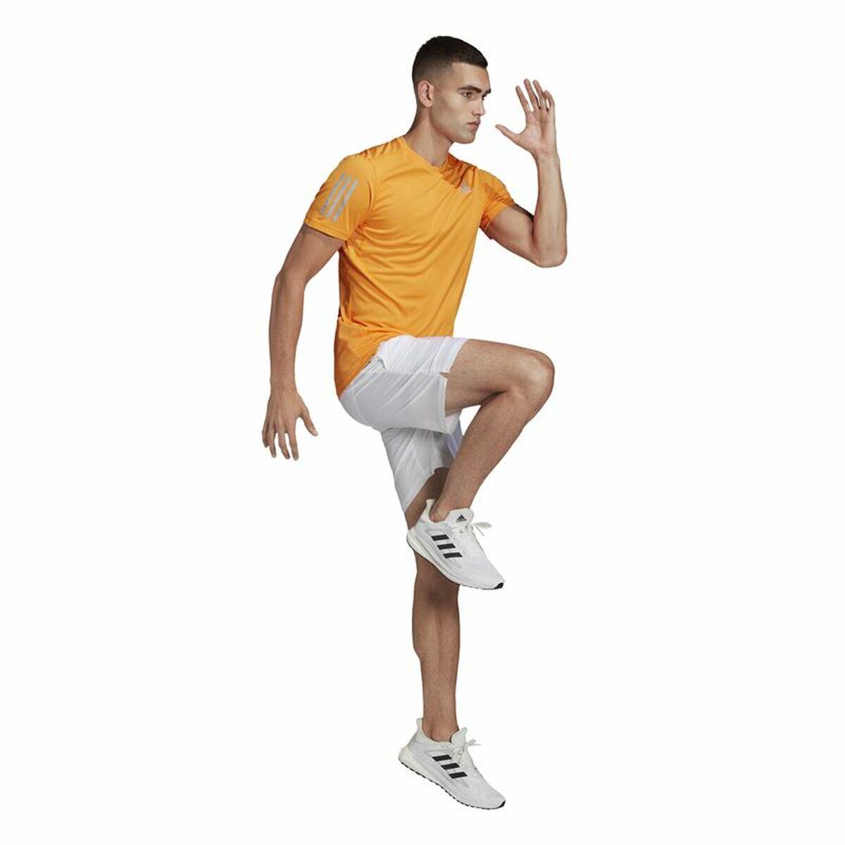Camisola de Manga Curta Homem Adidas Own The Run Laranja 4/5